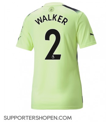 Manchester City Kyle Walker #2 Tredje Matchtröja Dam 2022-23 Kortärmad